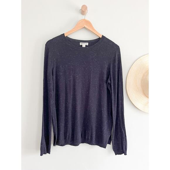 Whistles | Annie Sparkle Sweater | Navy & Silver | Sz 4 - Picture 2 of 9